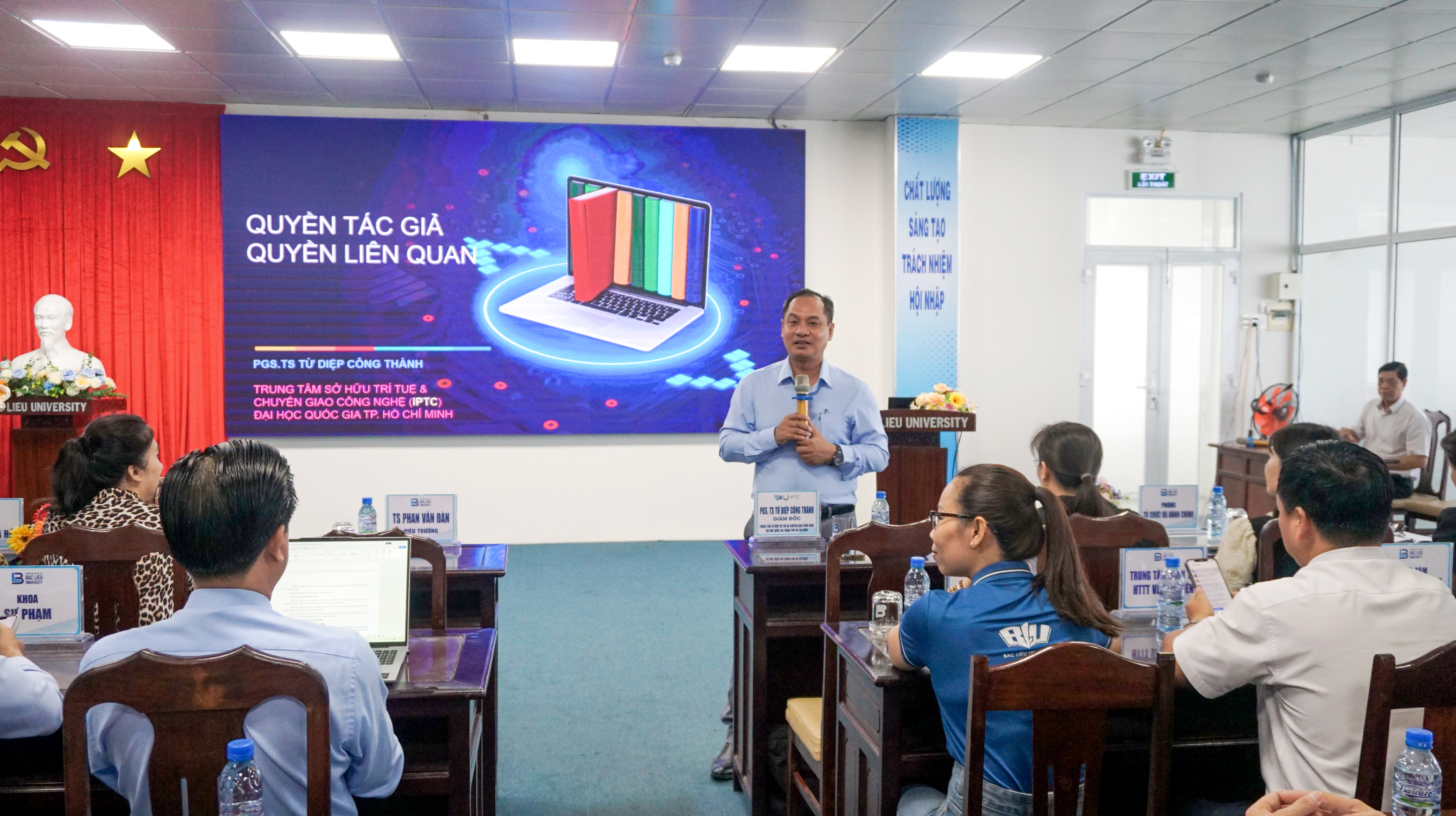 Trường Đại học Bạc Liêu tổ chức tập huấn về Quyền tác giả và Nhận diện IP – Bằng sáng chế